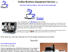 Tablet Screenshot of coffeebrothers.net